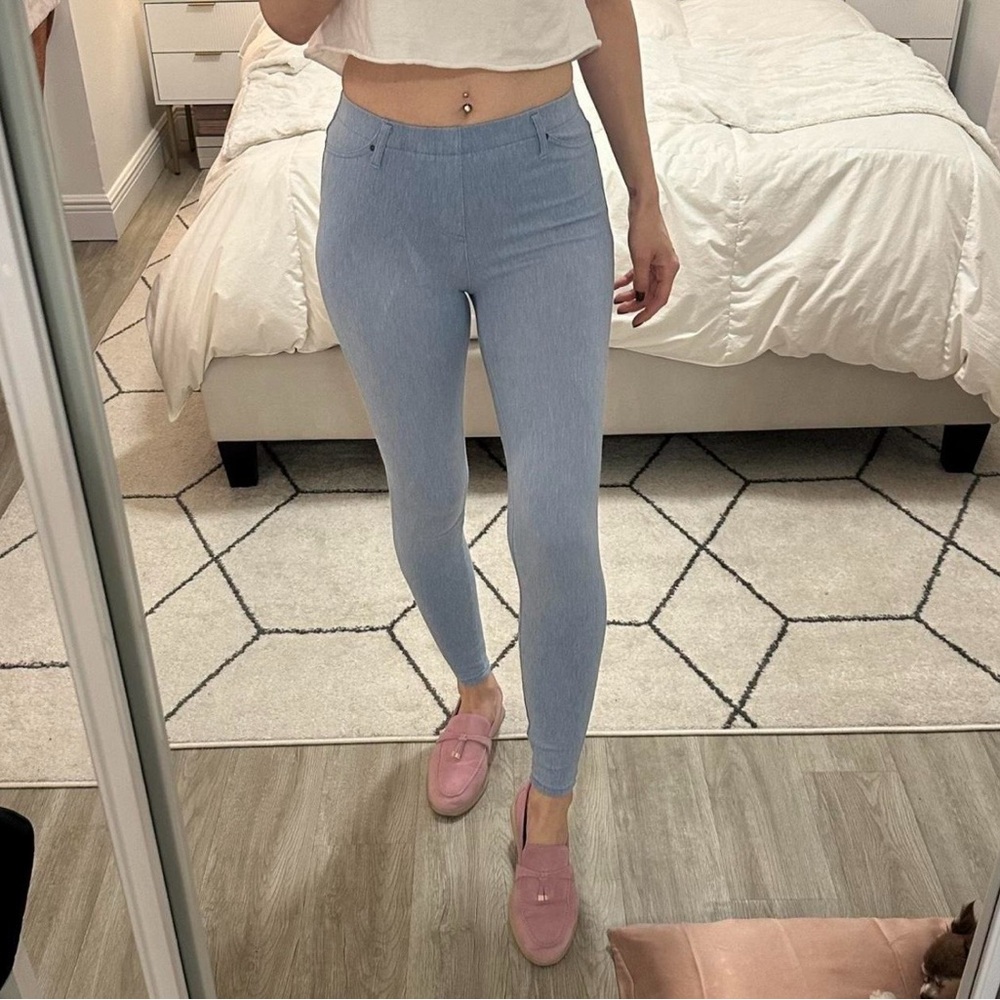 Light Blue Skinny Jeggings | High Stretch | Size S (4-6)